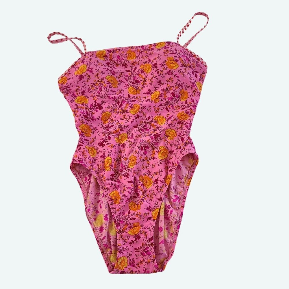 Victorias Secret Pink Floral One Piece Swimsuit 8D